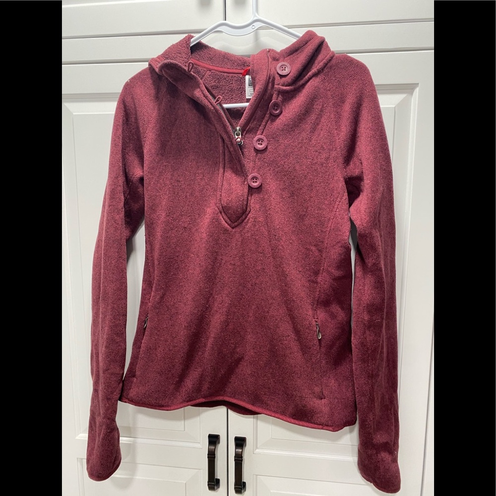 Northface womens fleece with hood size M